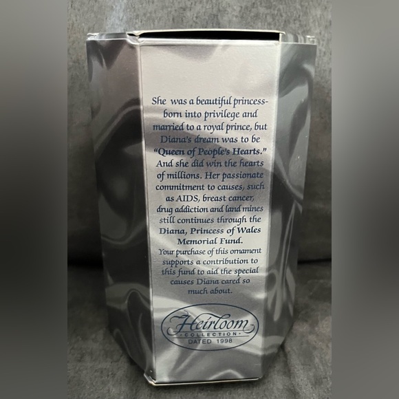 Princess Diana Carlton Cards 10th Anniversary Ornament, New - Picture 3 of 8